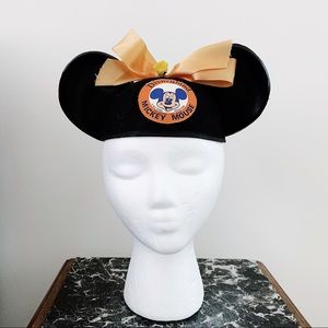 Vintage 1970s Mickey Mouse Ears Child's Hat